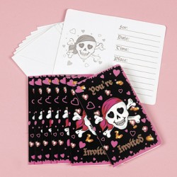 Pirate Girl Invitations & Envelopes