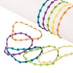 Vinyl Glitter Flower Bracelets