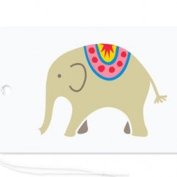 Gift Tag Circus Elephant