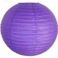 Lantern Purple Round Paper